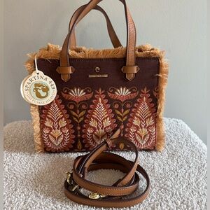 Spartina449 NEW - Boho fringe satchel bag.